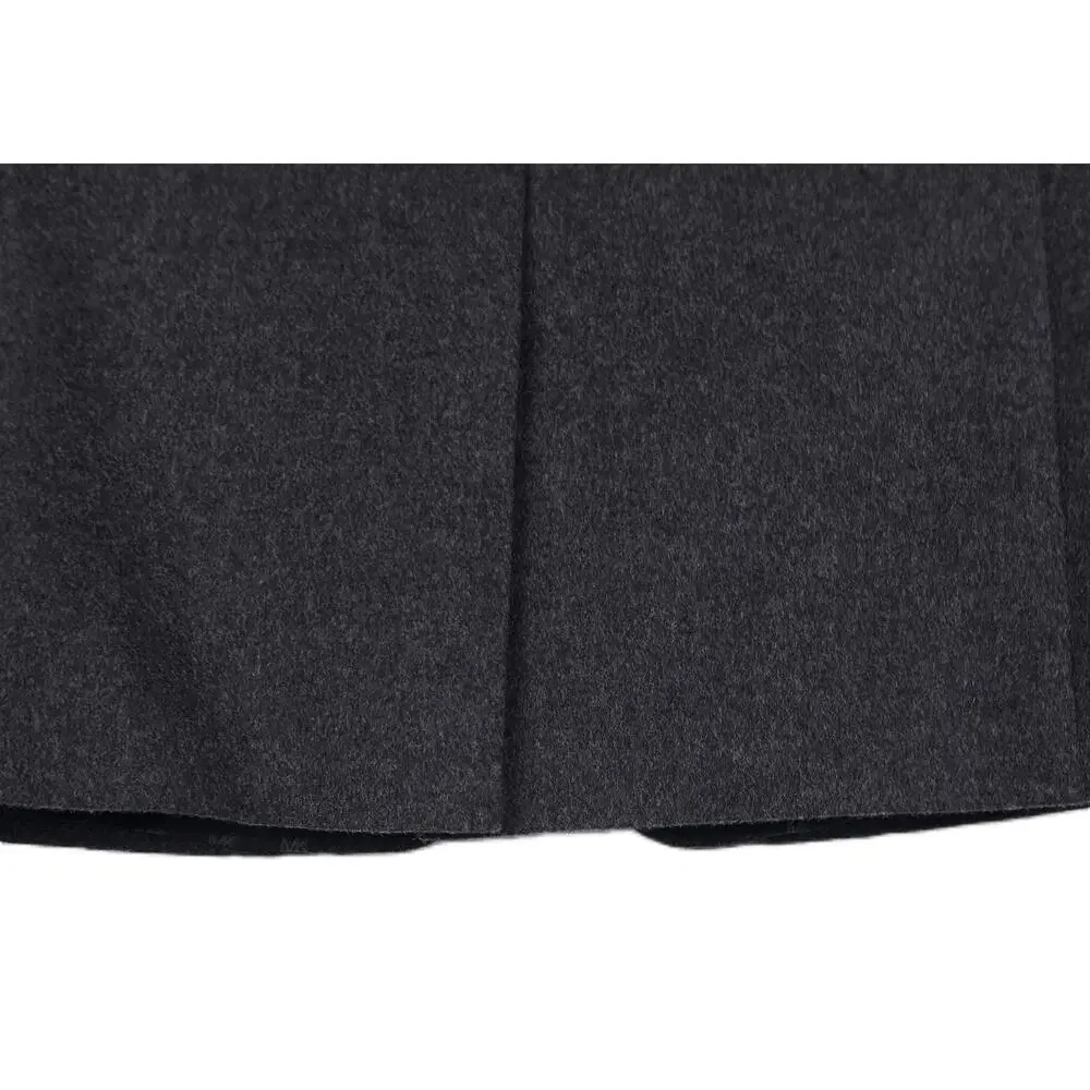 Michael Kors Mens Classic Fit Sport Coat 44L Charcoal Solid Wool Silk Cashmere